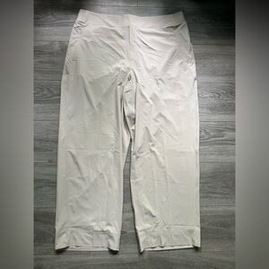 Athleta Khaki Pull On Track Pants Size 20 Athletic Workout Run Yoga Casual Comfy